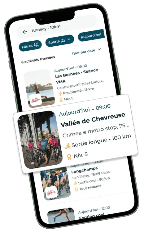 Application Smatchy pour trouver des partenaires de sport
